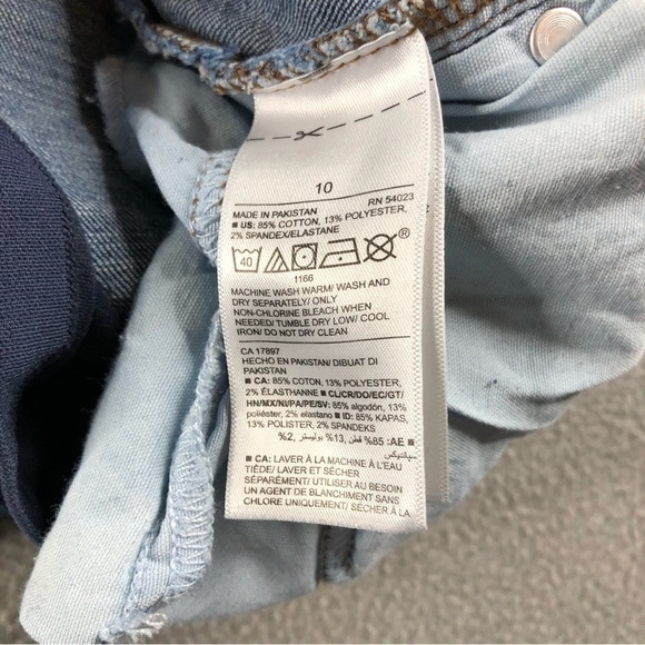 Old Navy Womens 10 Medium Wash Rockstar Super Skinny Full Panel Maternity Jeans - Picture 6 of 10